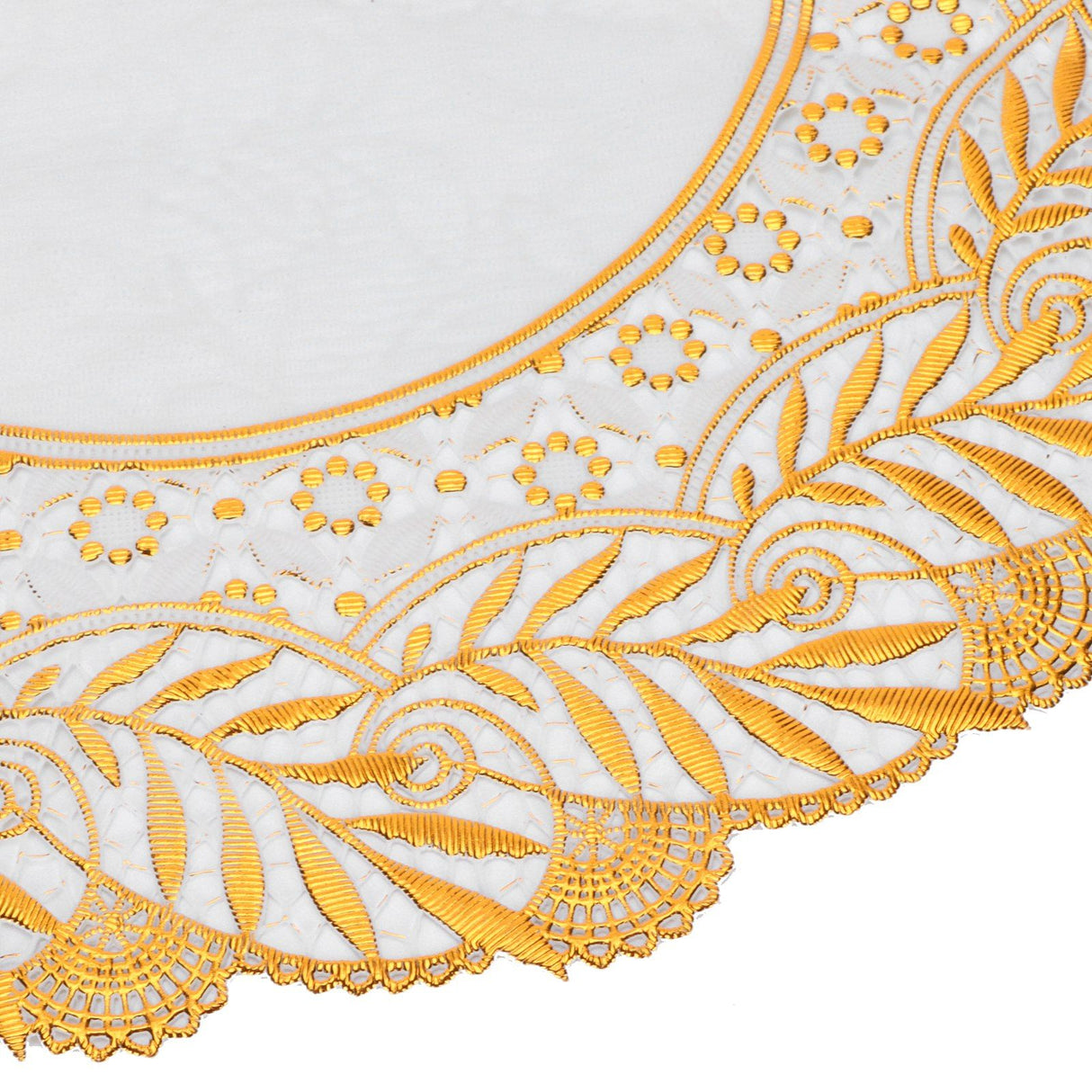 2PCS 30cmx30cm Table Mats Gold Dining Table Placemats for Wedding Party SuppliesStyle 02