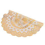 2PCS 30cmx30cm Table Mats Gold Dining Table Placemats for Wedding Party SuppliesStyle 03