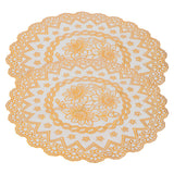 2PCS 30cmx30cm Table Mats Gold Dining Table Placemats for Wedding Party SuppliesStyle 03