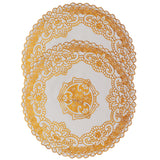 2PCS 30cmx30cm Table Mats Gold Dining Table Placemats for Wedding Party SuppliesStyle 04
