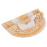 2PCS 30cmx30cm Table Mats Gold Dining Table Placemats for Wedding Party SuppliesStyle 04 - Low Angle