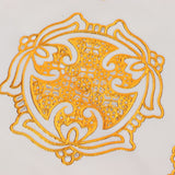 2PCS 30cmx30cm Table Mats Gold Dining Table Placemats for Wedding Party SuppliesStyle 04