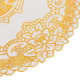 2PCS 30cmx30cm Table Mats Gold Dining Table Placemats for Wedding Party SuppliesStyle 04 - Extra Image
