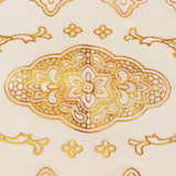 2Pcs PVC Table Mat Gold Placemats Cup Coaster Pad Kitchen Restaurant Wedding DecorationOval 01