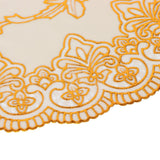 2Pcs PVC Table Mat Gold Placemats Cup Coaster Pad Kitchen Restaurant Wedding DecorationOval 01 - Extra Image