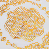 2PCS 38x38cm Table Mats PVC Gold Placemats Cup Mat Coaster for Wedding Party SuppliesRound 01 - Extra Image