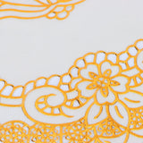 2PCS 38x38cm Table Mats PVC Gold Placemats Cup Mat Coaster for Wedding Party SuppliesRound 02