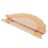 2PCS 38x38cm Table Mats PVC Gold Placemats Cup Mat Coaster for Wedding Party SuppliesRound 03