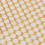 2PCS 38x38cm Table Mats PVC Gold Placemats Cup Mat Coaster for Wedding Party SuppliesRound 03 - Extra Image