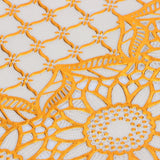 2PCS 38x38cm Table Mats PVC Gold Placemats Cup Mat Coaster for Wedding Party SuppliesRound 03