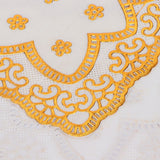 2PCS 30cmx45cm PVC Table Mat Gold Placemats Cup Coaster Pad Kitchen Wedding DecorationStyle 1