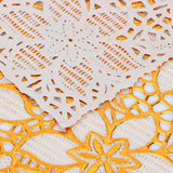 2PCS 30cmx45cm PVC Table Mat Gold Placemats Cup Coaster Pad Kitchen Wedding DecorationStyle 2 - Extra Image