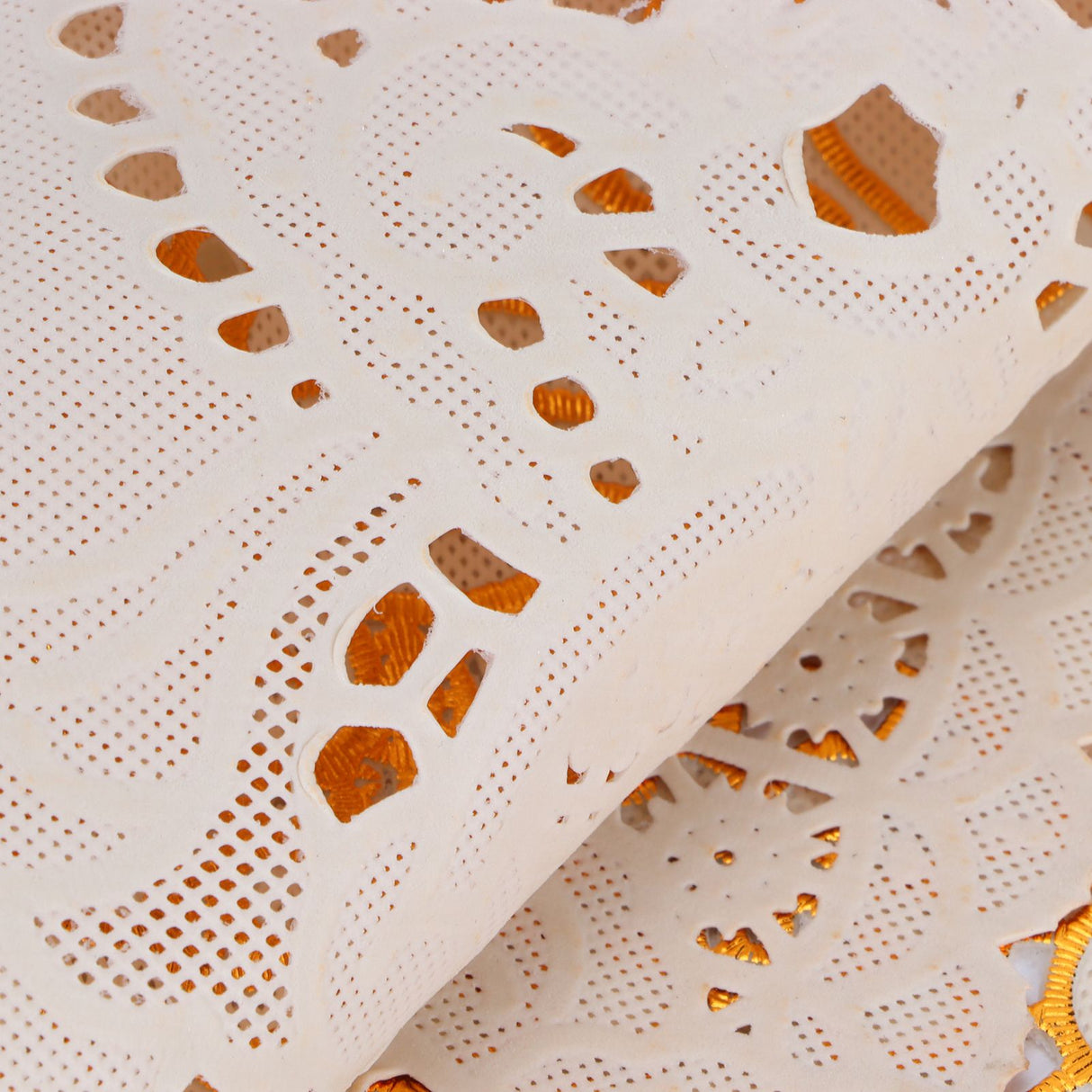 2PCS 30cmx45cm PVC Table Mat Gold Placemats Cup Coaster Pad Kitchen Wedding DecorationStyle 3