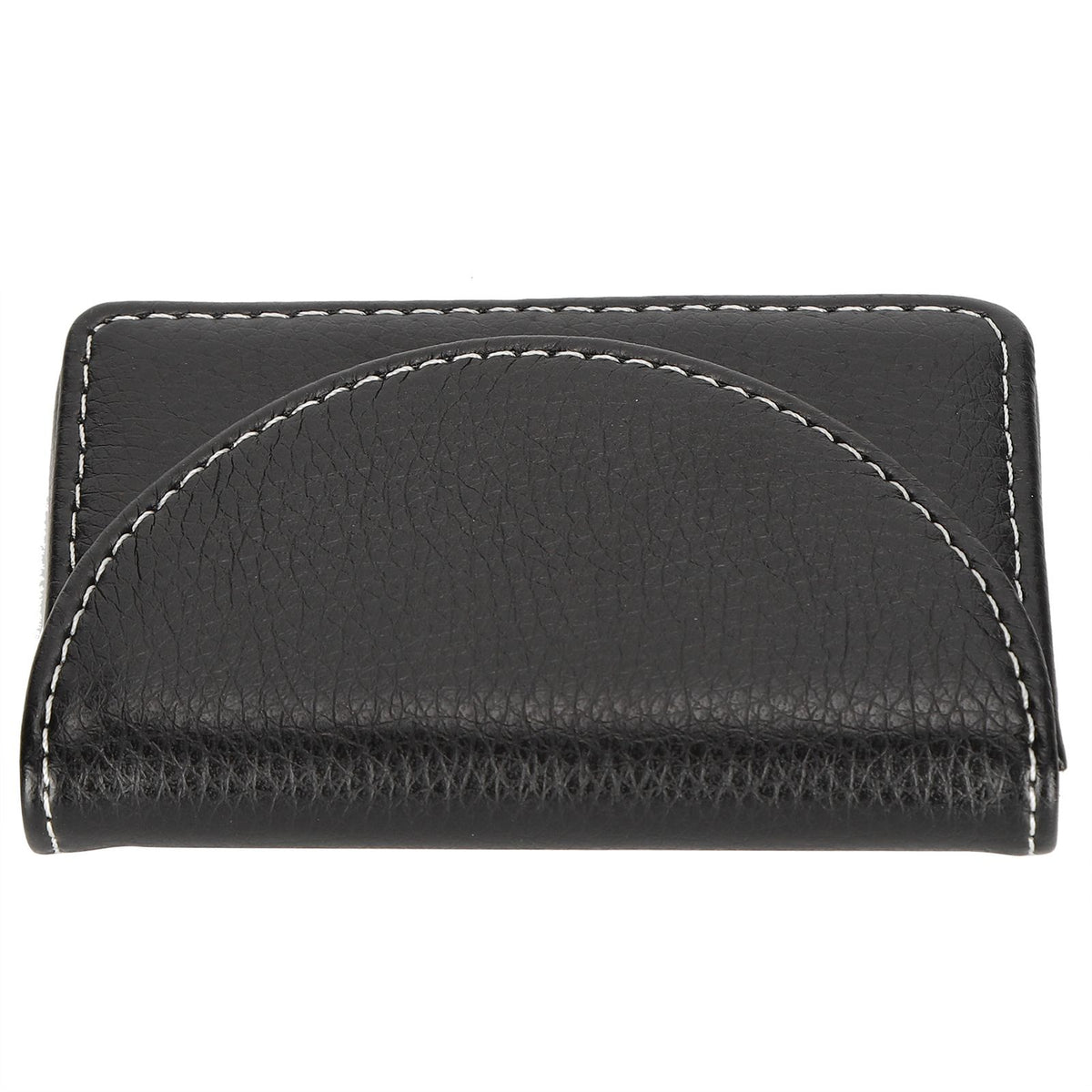 Business Name Card Case PU Leather Holder Organizer Gifts for Traveling BusinessBlack 033#