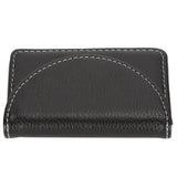 Business Name Card Case PU Leather Holder Organizer Gifts for Traveling BusinessBlack 033# - 45-Degree Angle