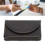 Business Name Card Case PU Leather Holder Organizer Gifts for Traveling BusinessBlack 033# - Extra Image