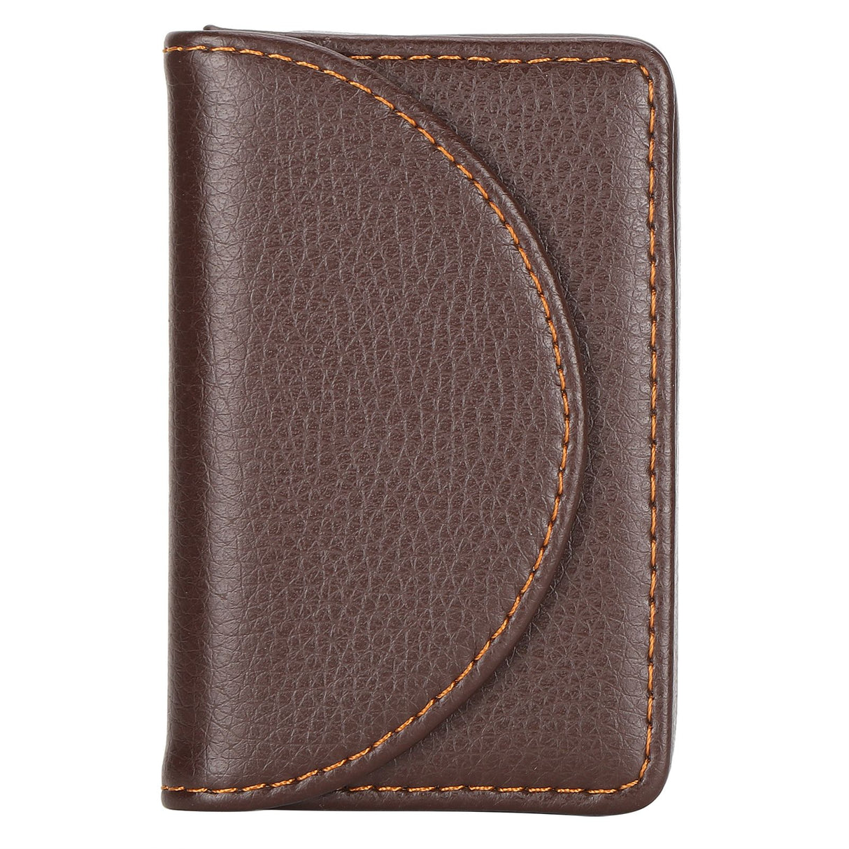 Business Name Card Case PU Leather Holder Organizer Gifts for Traveling BusinessCoffee 033#