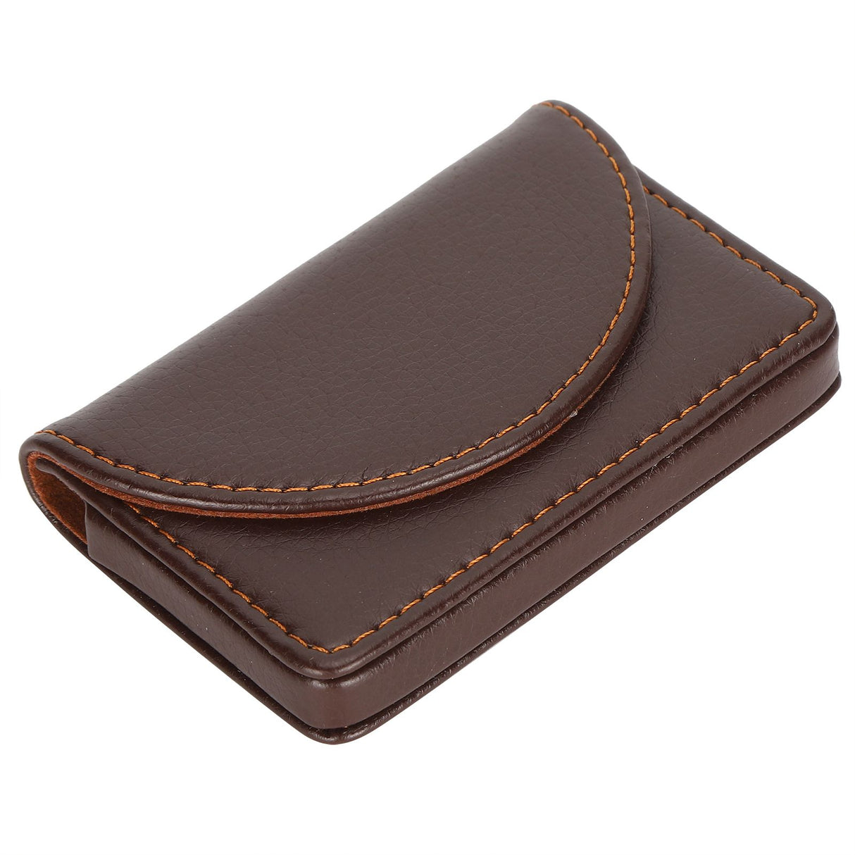 Business Name Card Case PU Leather Holder Organizer Gifts for Traveling BusinessCoffee 033#