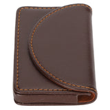 Business Name Card Case PU Leather Holder Organizer Gifts for Traveling BusinessCoffee 033#