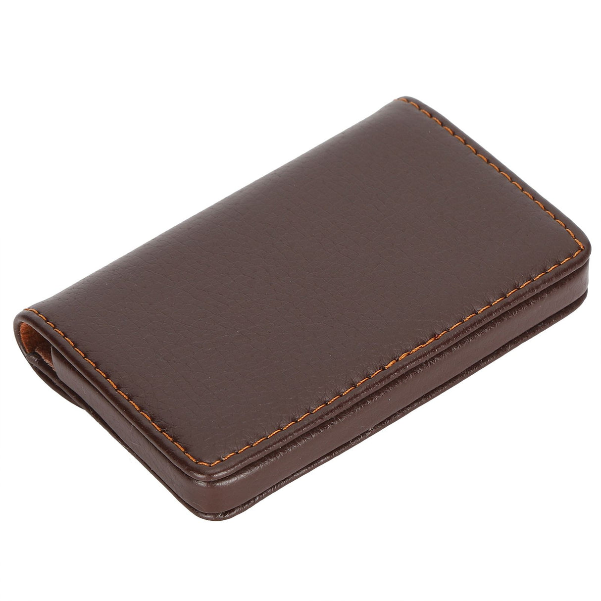 Business Name Card Case PU Leather Holder Organizer Gifts for Traveling BusinessCoffee 033#