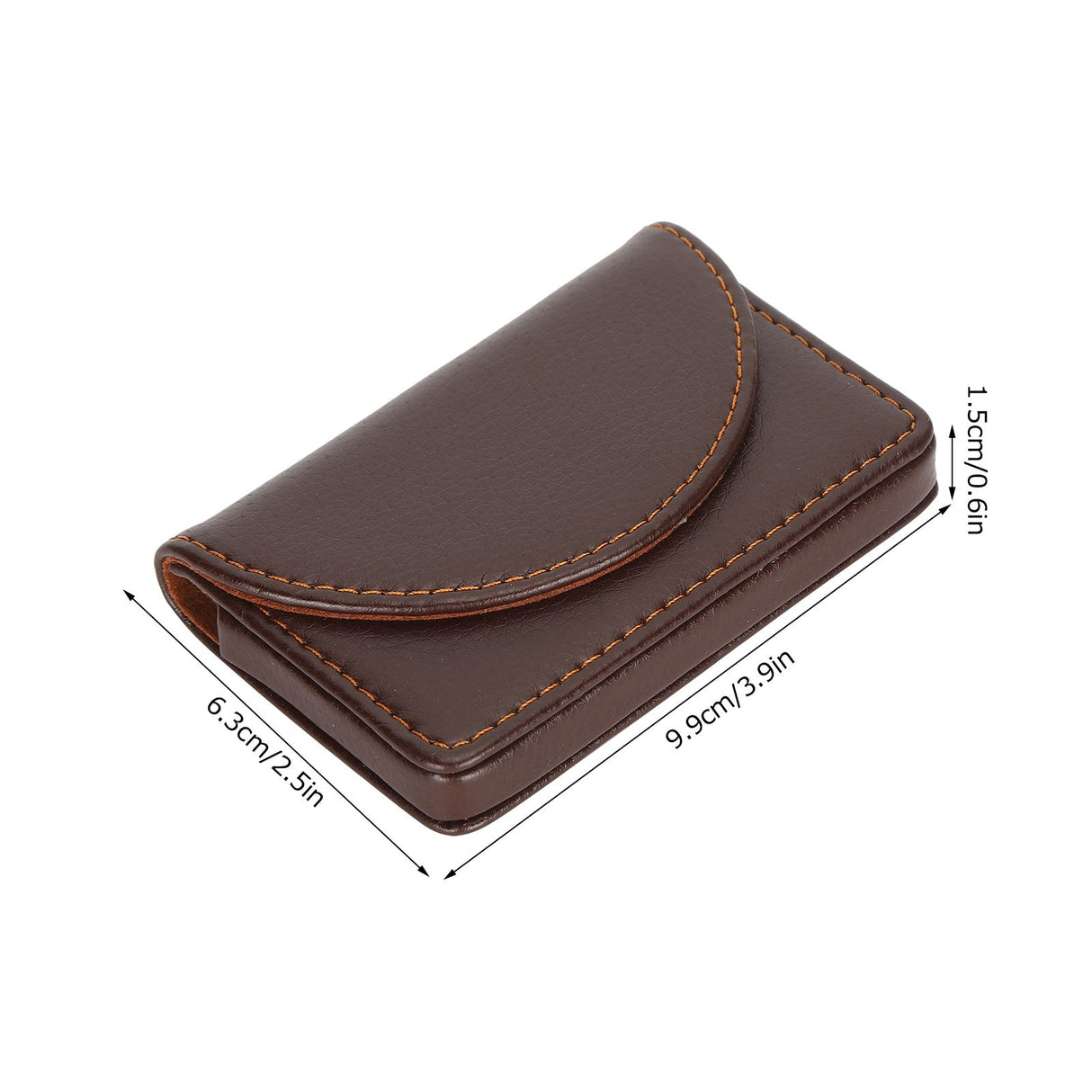 Business Name Card Case PU Leather Holder Organizer Gifts for Traveling BusinessCoffee 033#