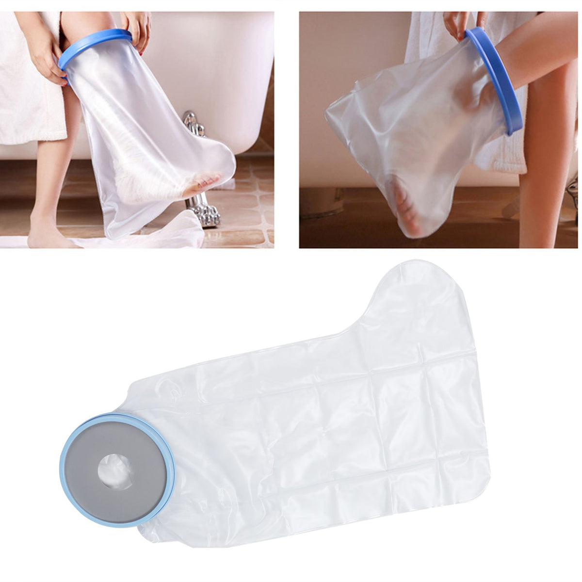 Wound Cover Protector Waterproof Reusable Shower Leg Cast Sleeve Bag for Half LegAdult
