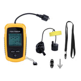 Portable Sonar Fish Finder HandHeld Depth Finder Alarm Sensor Detector Fishing Accessory