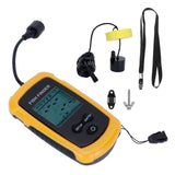 Portable Sonar Fish Finder HandHeld Depth Finder Alarm Sensor Detector Fishing Accessory - Top-Down View