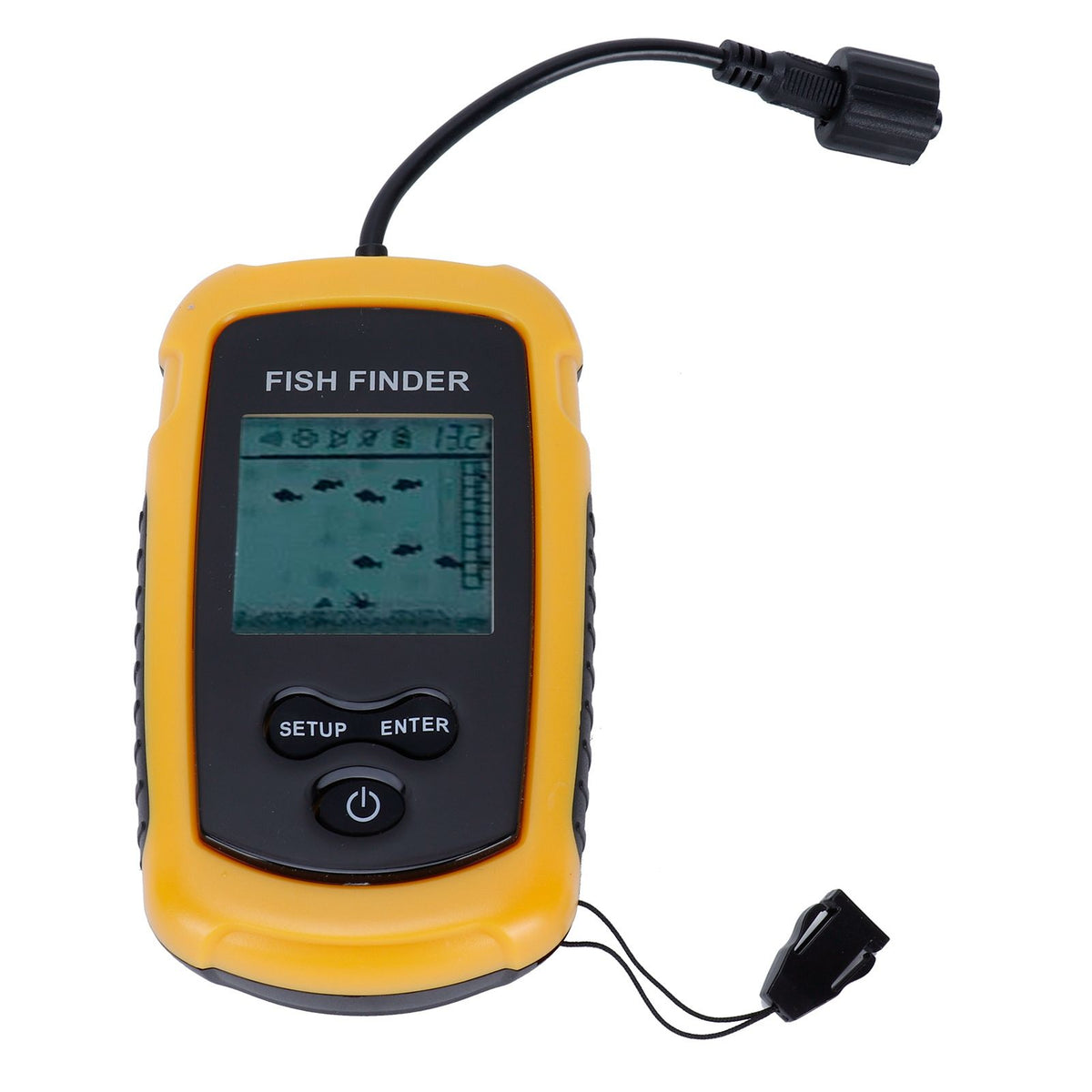 Portable Sonar Fish Finder HandHeld Depth Finder Alarm Sensor Detector Fishing Accessory