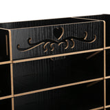 Wooden Storage Box Innovative Desktop Pen Holder Container Stationery Rack OrganizerBlack - Extra Image