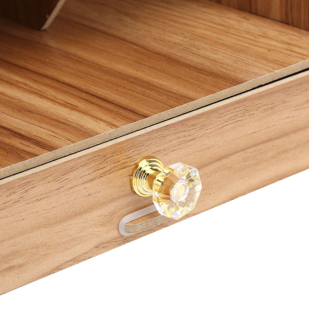 Wood Desktop Bookshelf Multi Function Pen Holder Stationery Box for Home Office Use(Cherry Wood Color )