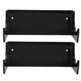2Pcs Wall Shelf Skateboard Hanger Display Storage Rack Snowboard Organizer SuppliesBlack