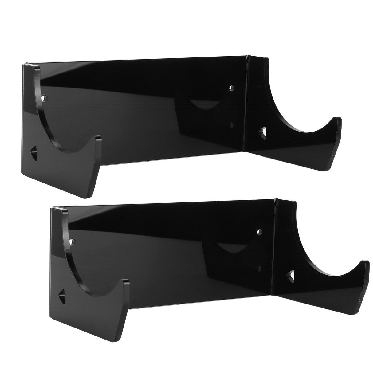 2Pcs Wall Shelf Skateboard Hanger Display Storage Rack Snowboard Organizer SuppliesBlack