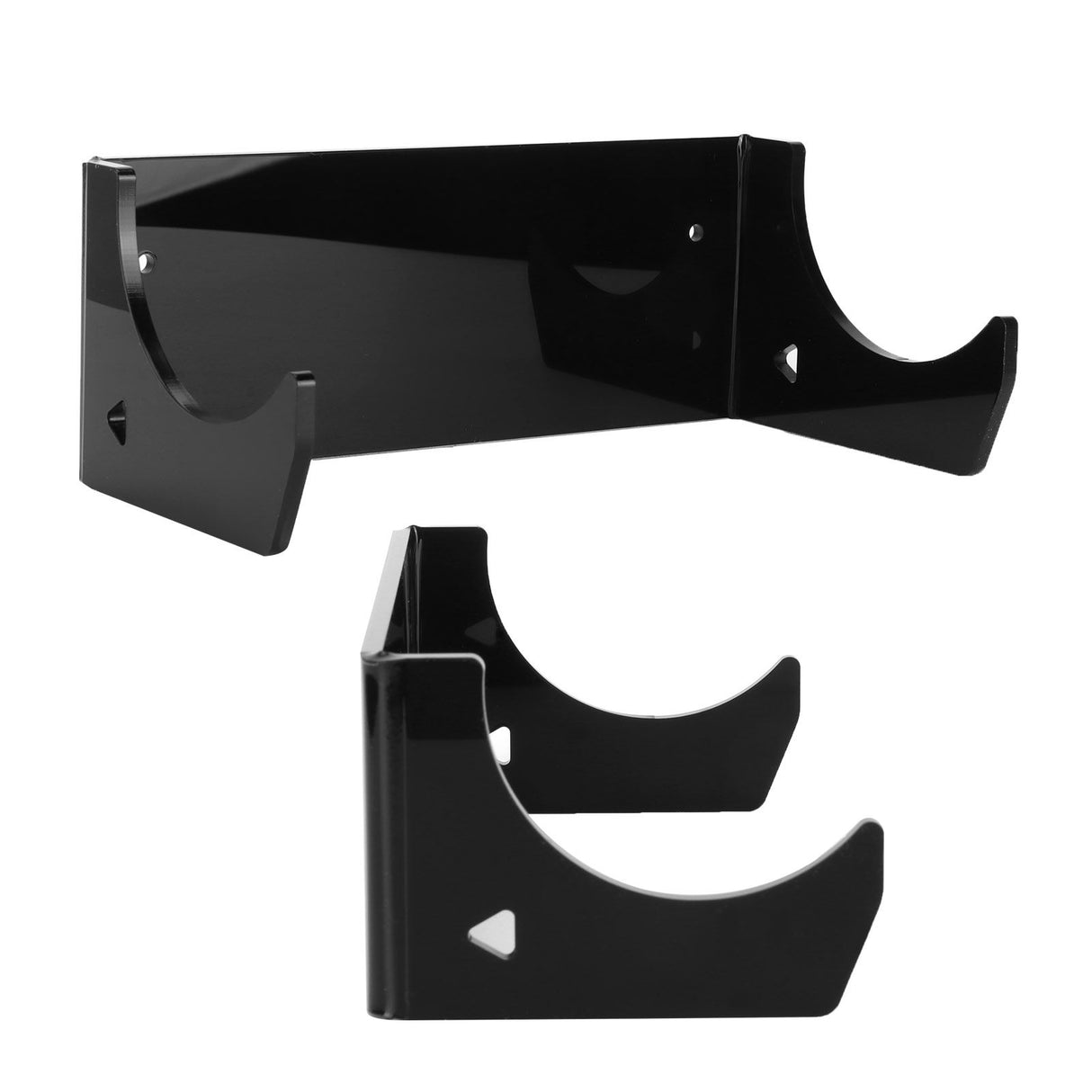 2Pcs Wall Shelf Skateboard Hanger Display Storage Rack Snowboard Organizer SuppliesBlack