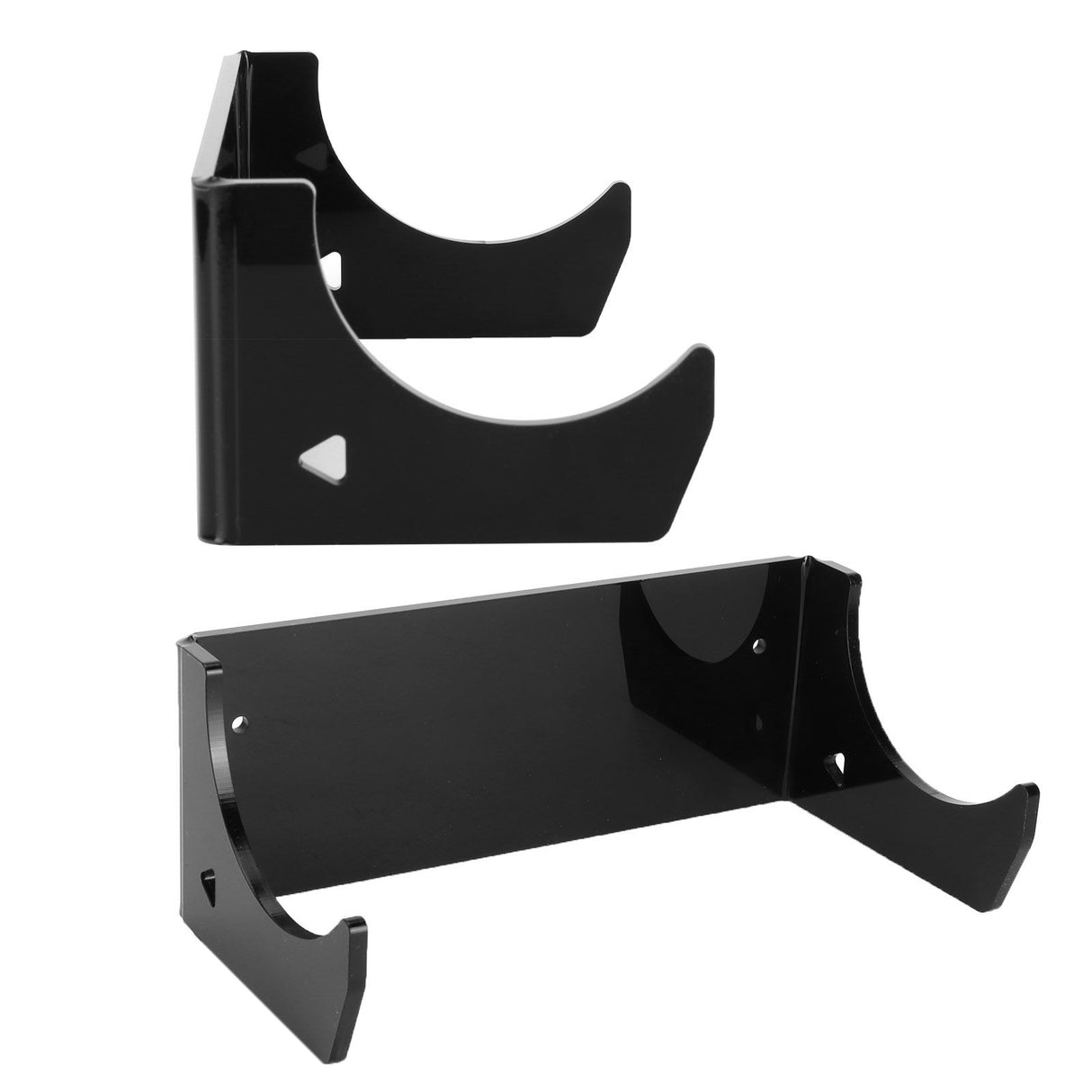 2Pcs Wall Shelf Skateboard Hanger Display Storage Rack Snowboard Organizer SuppliesBlack