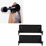 2Pcs Wall Shelf Skateboard Hanger Display Storage Rack Snowboard Organizer SuppliesBlack