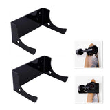 2Pcs Wall Shelf Skateboard Hanger Display Storage Rack Snowboard Organizer SuppliesBlack