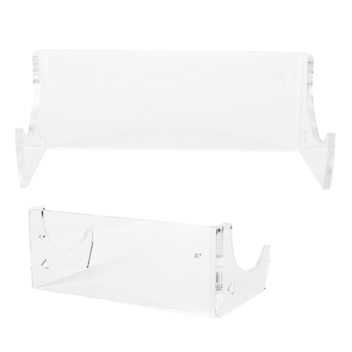 2Pcs Wall Shelf Skateboard Hanger Display Storage Rack Snowboard Organizer SuppliesTransparent