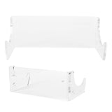 2Pcs Wall Shelf Skateboard Hanger Display Storage Rack Snowboard Organizer SuppliesTransparent