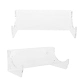2Pcs Wall Shelf Skateboard Hanger Display Storage Rack Snowboard Organizer SuppliesTransparent - Low Angle