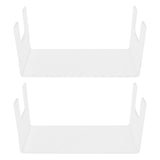 2Pcs Acrylic Display Rack Transparent Toys Dolls Jewelry Stand Shelf for Bedroom