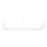 2Pcs Acrylic Display Rack Transparent Toys Dolls Jewelry Stand Shelf for Bedroom - Front View