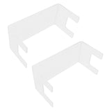 2Pcs Acrylic Display Rack Transparent Toys Dolls Jewelry Stand Shelf for Bedroom