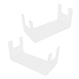 2Pcs Acrylic Display Rack Transparent Toys Dolls Jewelry Stand Shelf for Bedroom