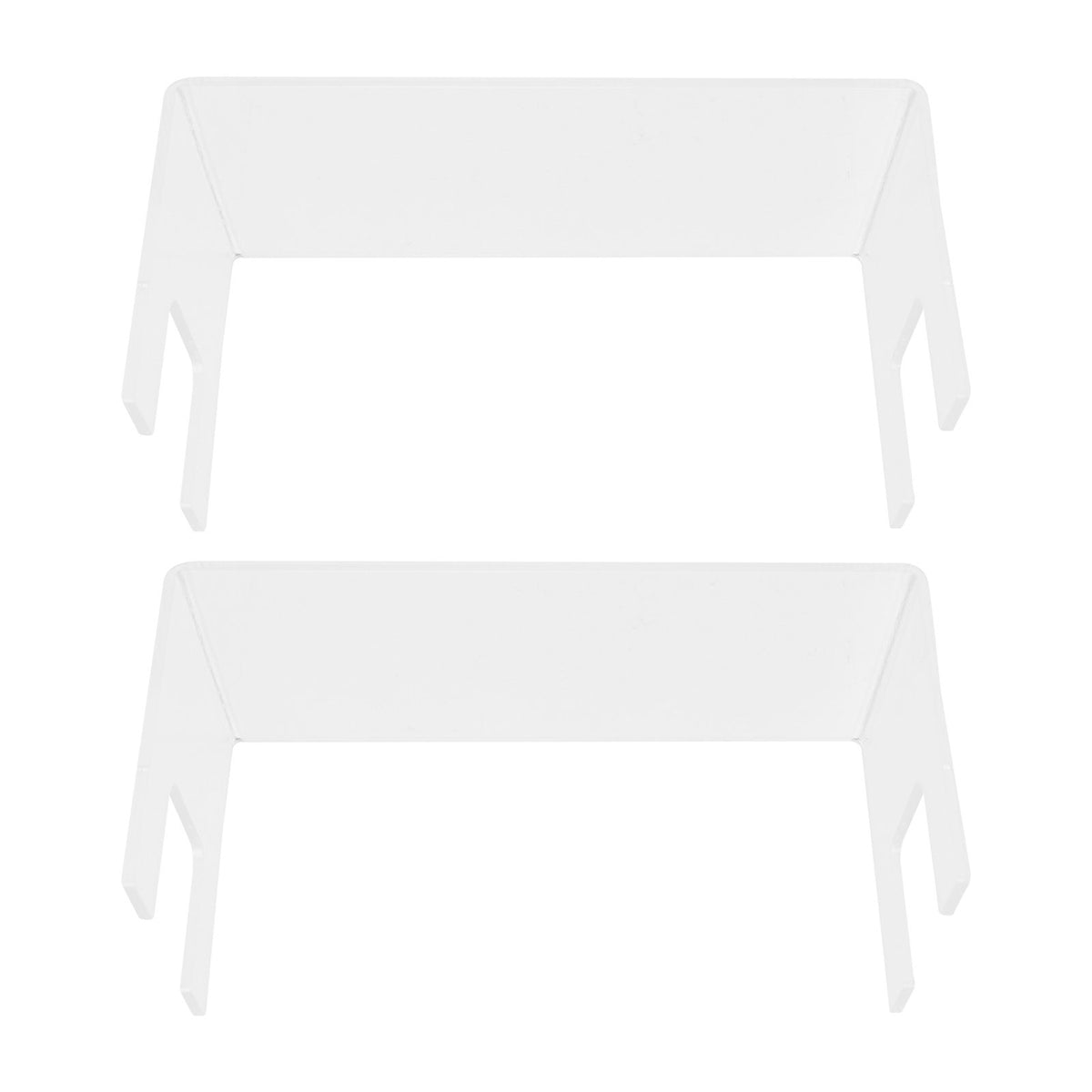 2Pcs Acrylic Display Rack Transparent Toys Dolls Jewelry Stand Shelf for Bedroom