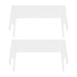 2Pcs Acrylic Display Rack Transparent Toys Dolls Jewelry Stand Shelf for Bedroom