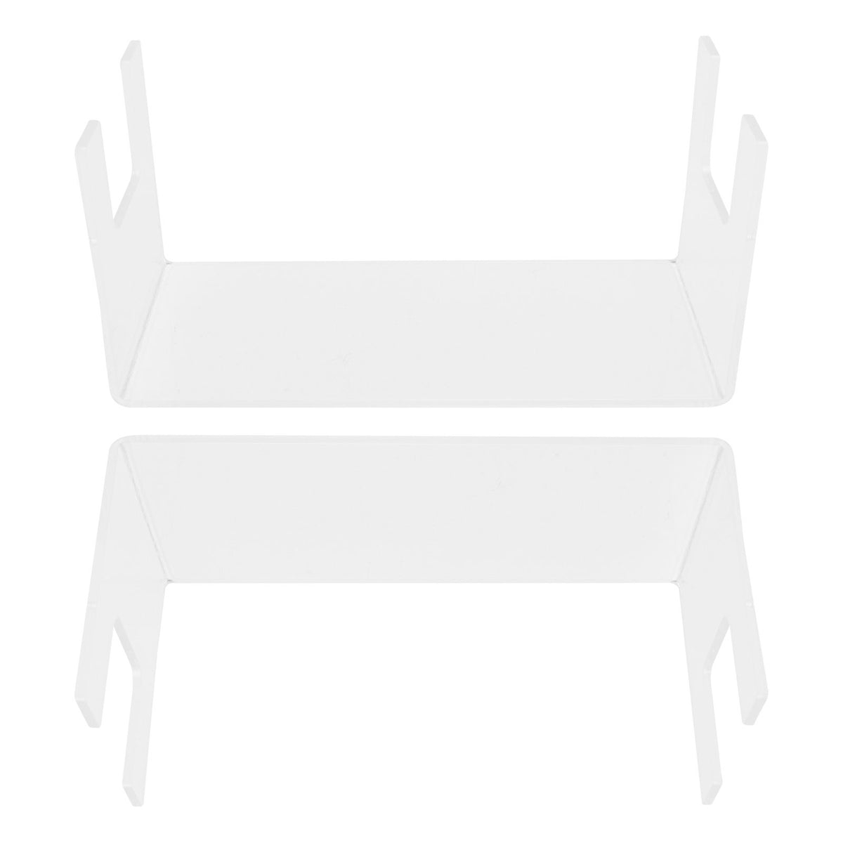 2Pcs Acrylic Display Rack Transparent Toys Dolls Jewelry Stand Shelf for Bedroom