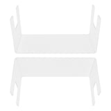 2Pcs Acrylic Display Rack Transparent Toys Dolls Jewelry Stand Shelf for Bedroom - Close-Up Angle