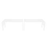 2Pcs Acrylic Display Rack Transparent Toys Dolls Jewelry Stand Shelf for Bedroom - Extra Image