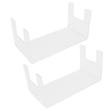 2Pcs Acrylic Display Rack Transparent Toys Dolls Jewelry Stand Shelf for Bedroom - Extra Image